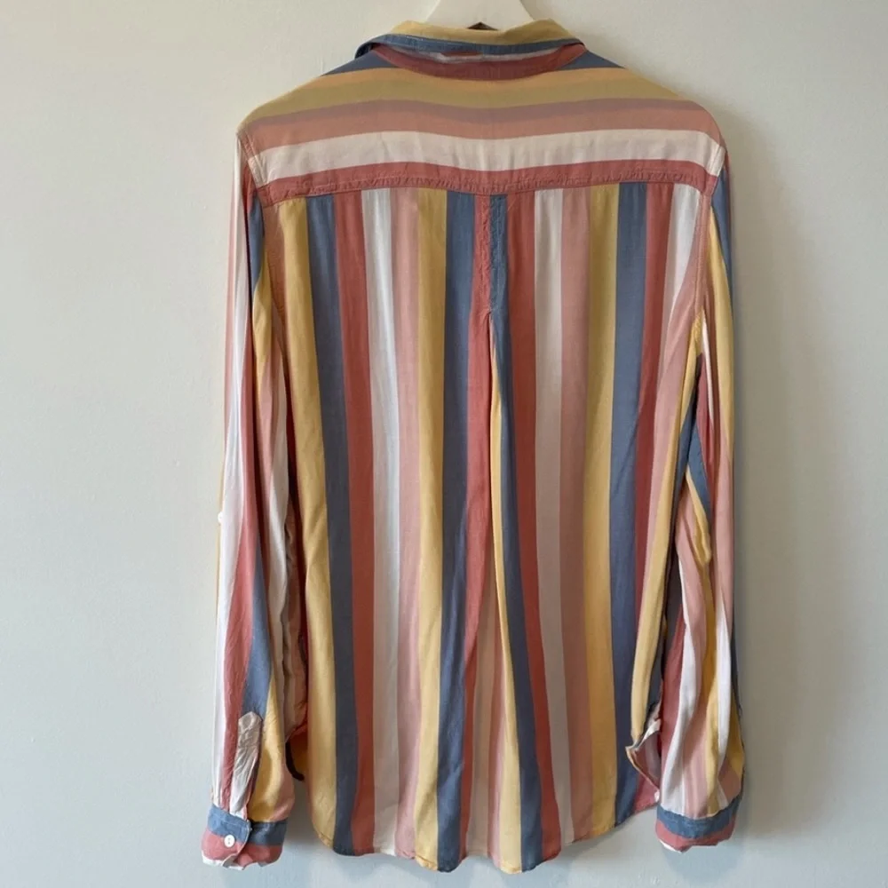 Velvet Heart Pastel Striped Shirt - Picture 2 of 11